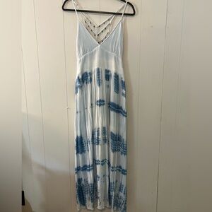 Earthbound trading co tie dye open back maxi with bells